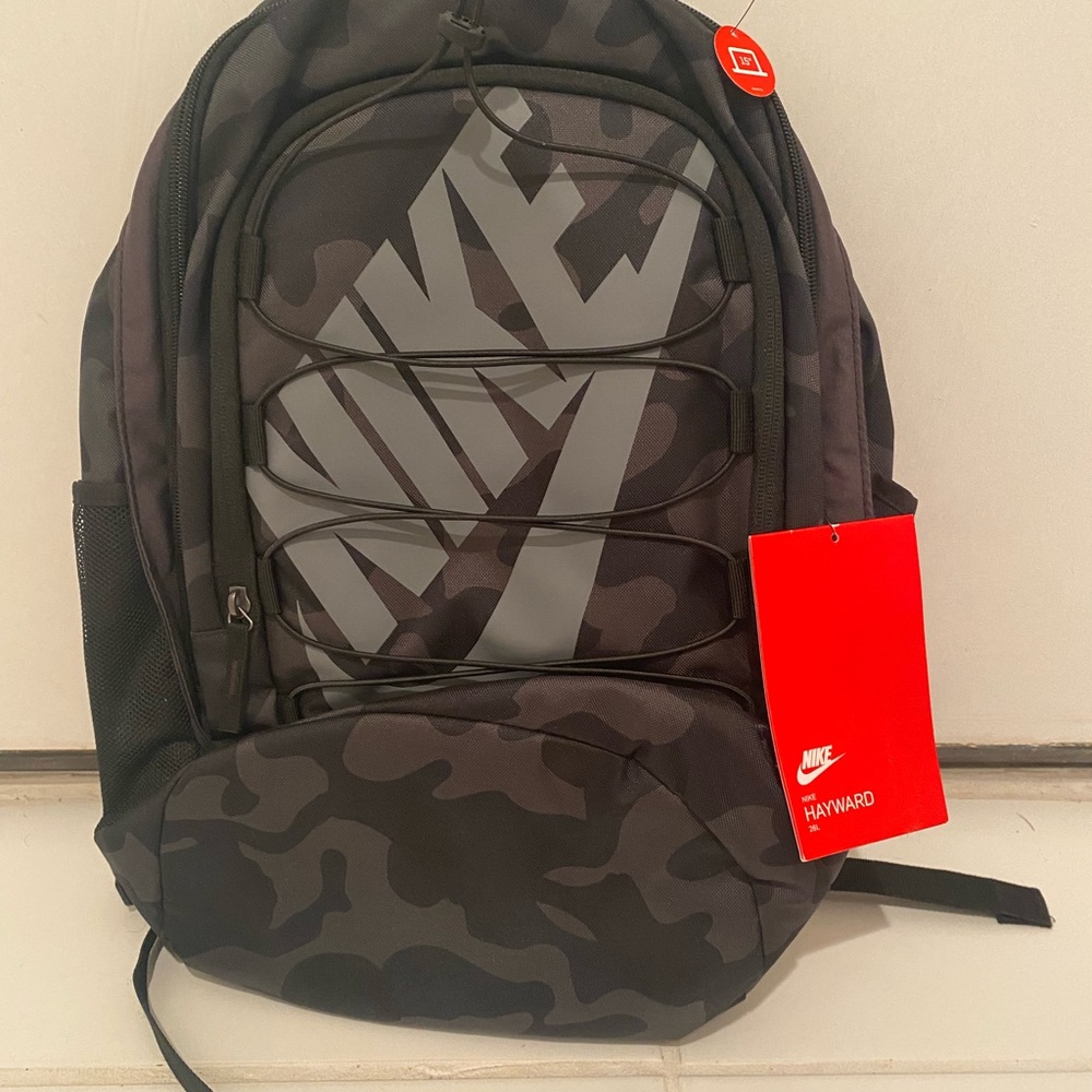 Nike Hayward 2.0 Backpack,  Polyester Shell & Adjustable Straps, Camo color.